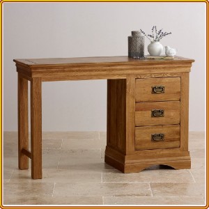 French Oak : Bàn Làm Việc + 3 Ngăn Kéo 